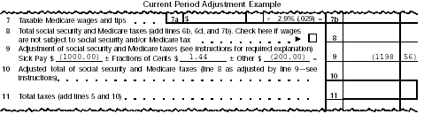 Current Period Adjustment Example