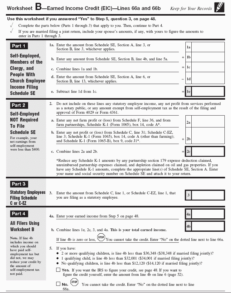 Instructions For Form 1040